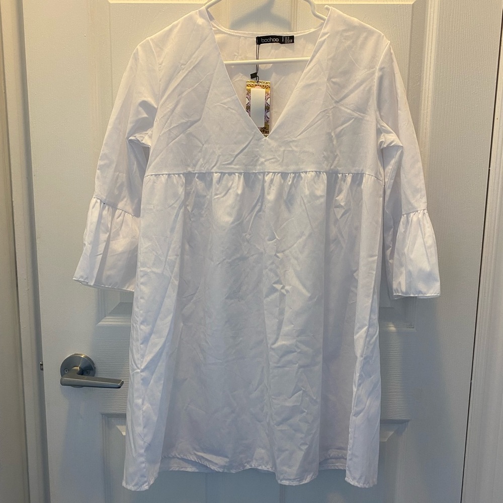 White Smock Dress